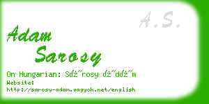 adam sarosy business card